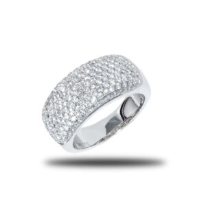 18k White Gold Micropave Band